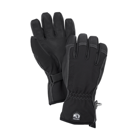 Leren Handschoenen Hestra Army Soft Shell Short Snowmobile Zwart 8
