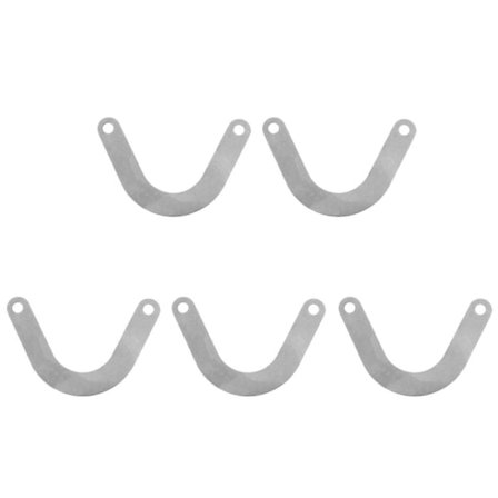 5 stk. ventilplate U-formet metall luftkompressor tilbehør 59mm bred 2025th