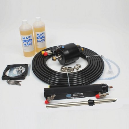 Hydraulische besturingspakket Mavimare & Mancini GF150ET, voor aandrijving voor binnenboordmotoren met servo + stuurpomp + hydraulische slang + olie +