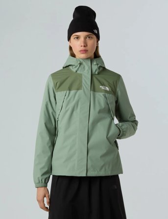 The North Face W Antora Rain Jacket - Green - XL