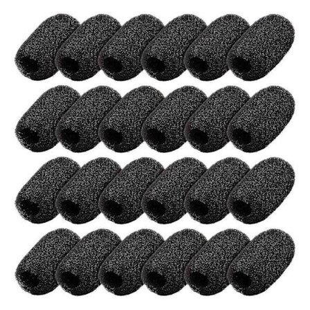 24-pakning Mini Skum Vindskjerm Fight Headset Mikrofon Svamp Mini Skumbeskyttelse Egnet for L