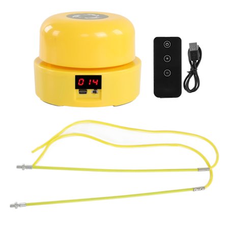 Smart Sjippetov Håndfri Hastighedsjusterbar LCD-skærm Ergonomisk Elektrisk Sjippemaskine med Fjernbetjening Gul