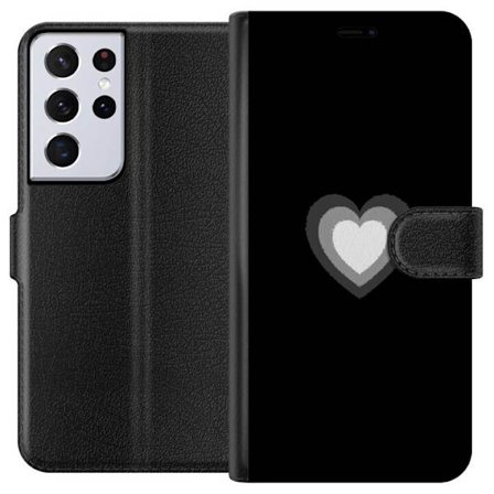 Kompatibelt Lommeboketui til Samsung Samsung Galaxy S21 Ultra 5G Soft Glow Heart