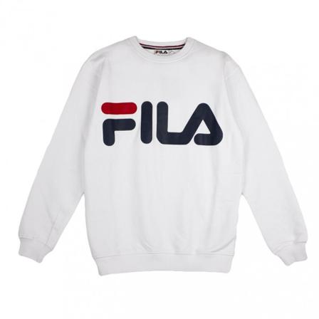 Fila, Classic Logo choke sweatshirt Wit, Heren, Maat:L