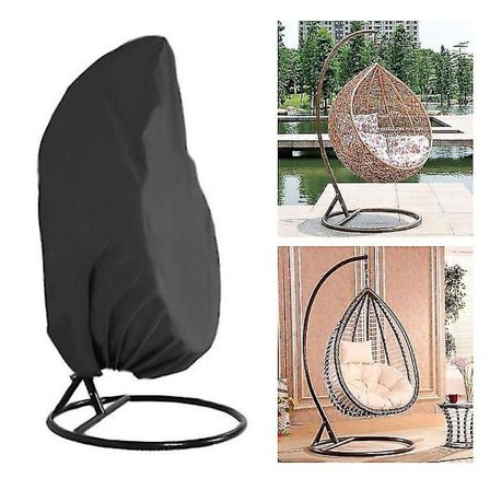 Uteplats ägg stol överdrag med dragkedja, hållbara stora flätade ägg swing stol överdrag Vattentät Heavy Duty