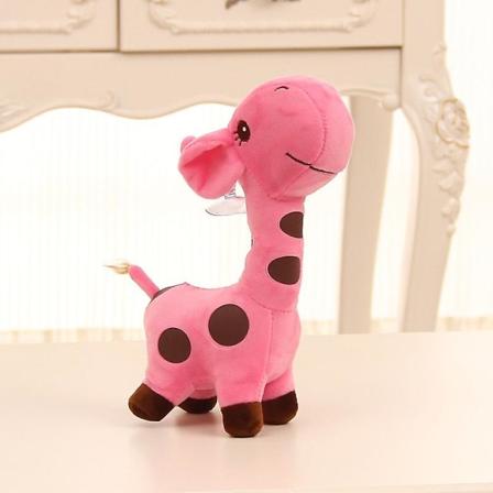 Kreativ giraffdocka 18 cm härlig hjort mjuk plyschleksak Söt liten gosedjur för baby 01PInk