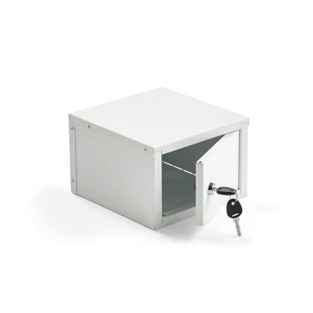 Låsbart skap til, nøkkellås, H150 B220 D230 mm