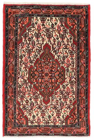 Asadabad Rug Hand Knotted 84X120