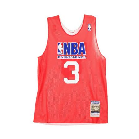 Mitchell & Ness Basketball Jersey Reversible Practice Jersey NO3 Patrick Ewing ALL Star Game East , Rood , Heren , Maat: S Sportshirts