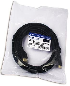 LogiLink HDMI-Kabel HDMI-St - HDMI-mini-St 19pin 1