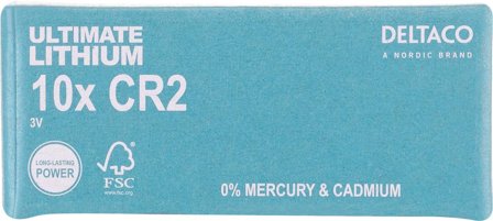 Deltaco Ultimate Lithium, 3V, CR2, 10 pk