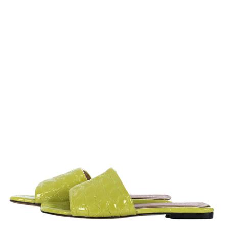 Toral Glossy Lime Animal Print Sandaler grön, Dam, Dam, Storlek: 37 EU