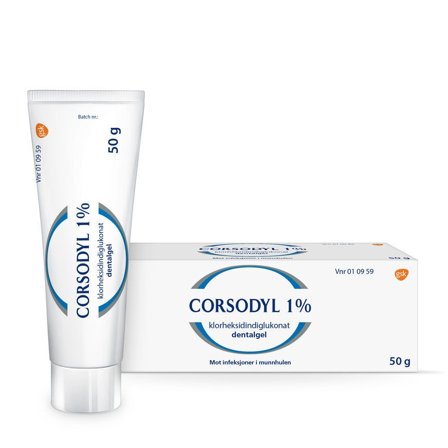 Corsodyl 1% dentalgel 50 g