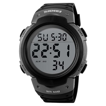 Skmei 1068 Men Vattentät Outdoor Sports Digital Watch Grön