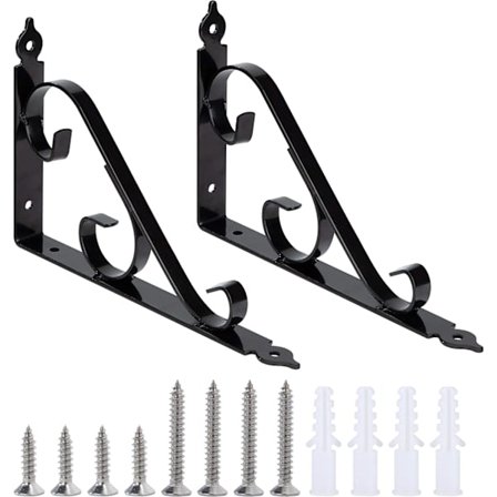 Metallvegg Hyllebrakett Trekantet Brakett 90 Grader Multifunksjonell