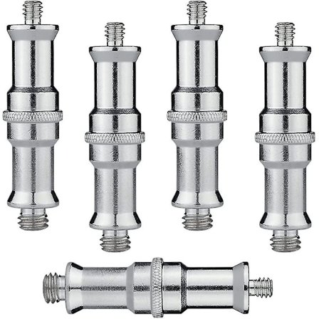 Kamera Skrue Adapter, standard 1/4 til 3/8 tommer Metal Han Konvertering Gevindskrue Adapter Spigot Stud