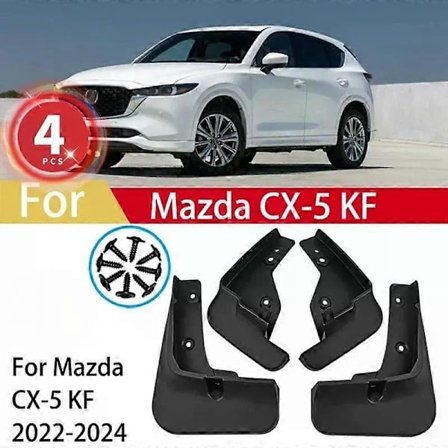 Unike Mud Flaps for Mazda CX-5 CX 5 CX5 KF 2022 2023 2024 Sprutbeskyttere Bil Fender Beskytter 4 stk. Mudguards Tilbehør Mazda CX-5