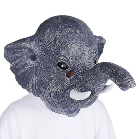 Halloween Elefant Mask Fancy Dress Halloween Cosplay Kostym Mask Läskiga Rekvisita