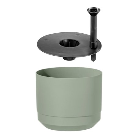 Kruka m långtidsbevattn. Paulina ø 14 cm Grön Orthex