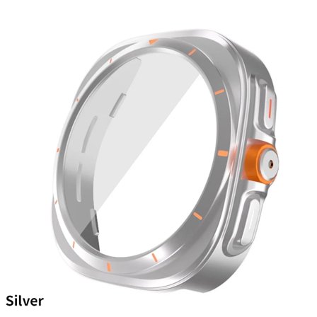 Uppgradera till Ultra-skal för Samsung Galaxy Watch 7 6 40mm 44mm Ändra till Galaxy Watch Ultra 47mm Härdat Glas Skärmskydd