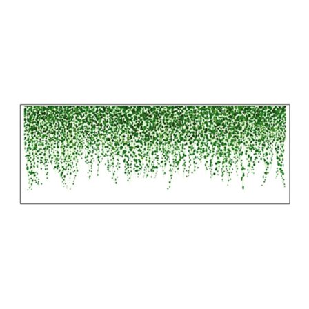 Itseliimautuvat seinätarrat vihreillä kasveilla, irrotettavat vedenpitävät DIY-taidetarrat olohuoneen TV-taustaan