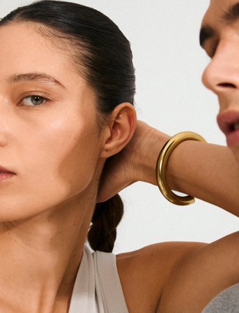 Pilgrim Phase Bangle Gold-Plated - Gold - ONE SIZE