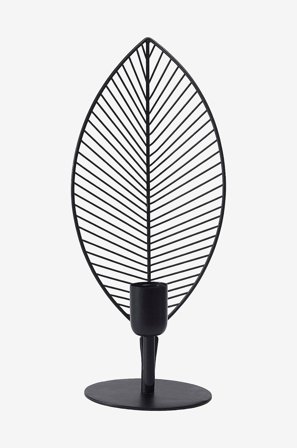 PR Home - Pöytävalaisin Elm, 42 cm - Musta - Pöytävalaisimet - - Homeroom