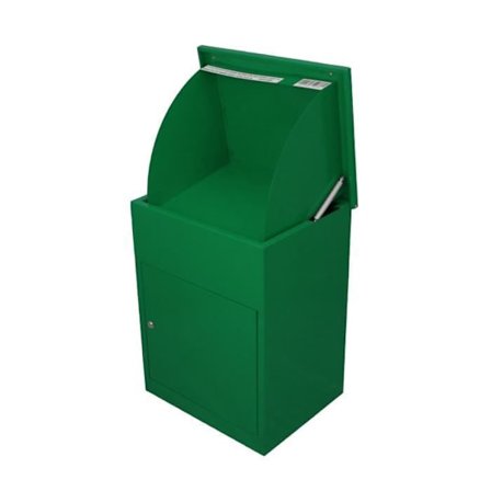 Grøn Pakkekasse - Postkasse - Grøn - Stål - Enkeltsidet - Individuel - Væghængt