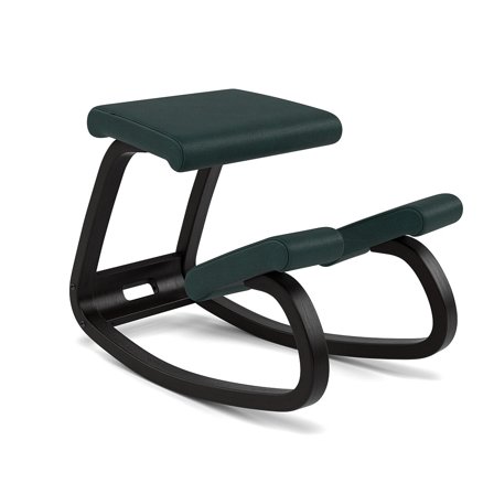 Varier Furniture Variable - Green Leather - Black base