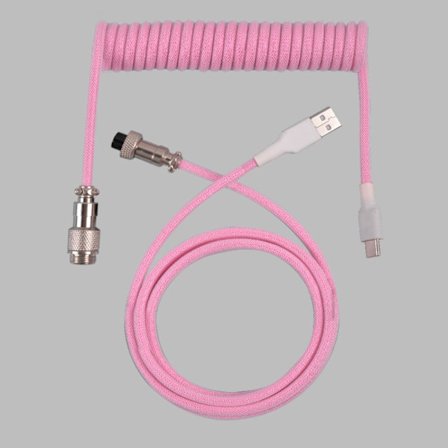 Mekaniskt tangentbord lindad kabel USB tangentbordskabel ROSA