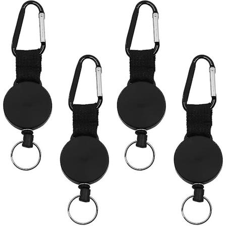 4 kpl Retrahoituva Lanyard, Retrahoituva Avaimenper , Laajennettava Ter sk ysi