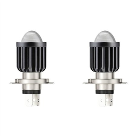 2X LED H4 Projektori Pieni Polttimo Moottoripyörän Tarvikkeet Sopii Integroituun Kaksiväriseen Etuvaloihin Muokattu