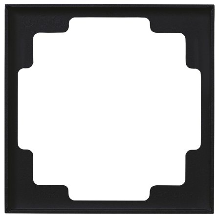 Elko Plus Dekorram svart 1-fack, Strömbrytare & vägguttag