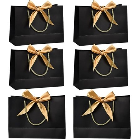 Gaveposer Stor kapasitet papirpose, 6 stk gaveeske,