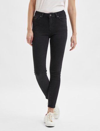 Selected Slfsophia Mw Skinny Black Jeans U Noos - Black - 26 x 32