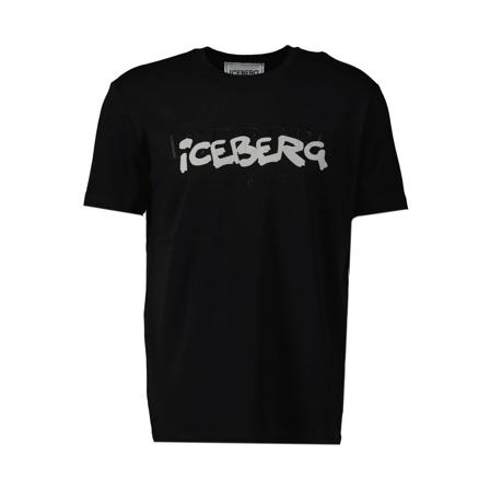 Iceberg, T-Shirts Czarny, Mężczyzna, Rozmiar: S