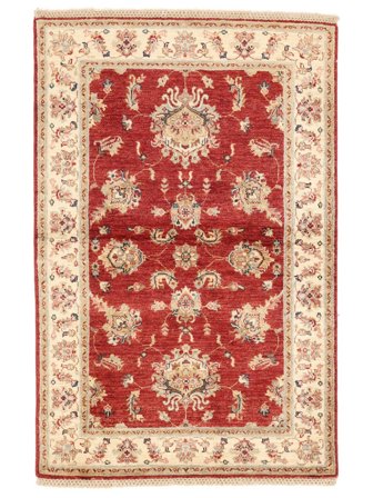 Ziegler Matta 101X154 Mörkröd/Brun Ull, Afghanistan