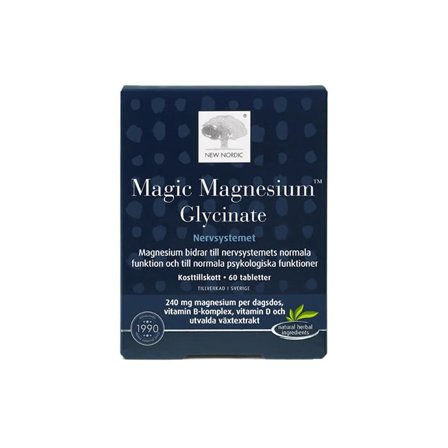 New Nordic Magic Magnesium Glycinate 60 tabletter
