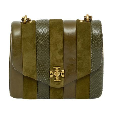 Tory Burch, Cross Body Bags Groen, Dames, Maat:ONE Size,leer