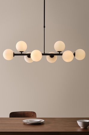 Jotex - EKMAN taklampe Mattsvart/opalglass - Kjøp Taklamper hos Jotex