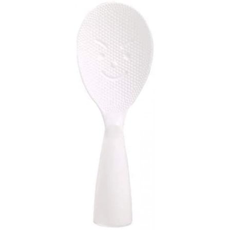 Stående Risslev, Serveringssked för Ris Plast Kreativ Non-stick Smiley Ansikte Skopa Hushålls Köksredskap – Vit