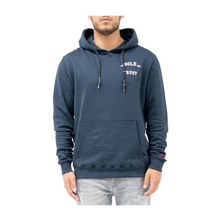 In Gold We Trust Hoodie , Blauw , Heren , Maat: S