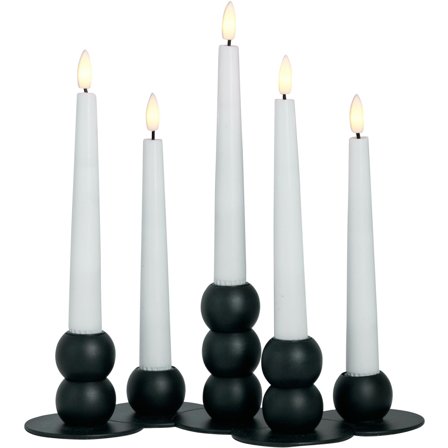 Watt&veke Lykke LED adventtikynttelikkö, musta