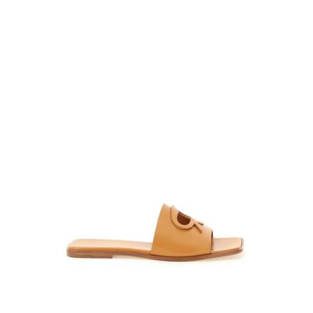 Gianvito Rossi, ribbon slides Brązowy, Kobieta, Rozmiar: 38 EU