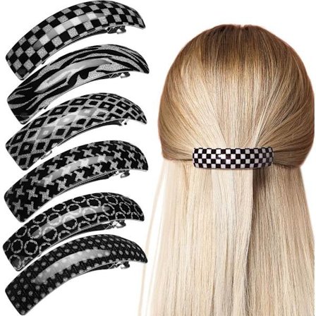 pieces - hårklemmer til kvinder - hårnål - Franske vintage hårnåle - retro hårnål - hårtilbehør - med trykknapper - til fint og medium-tykt hår