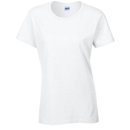 Gildan Dam/Kvinnor Heavy T-Shirt S Vit