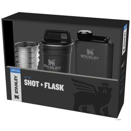Stanley Adventure Shot + Flask Gift Set flasks Black OneSize