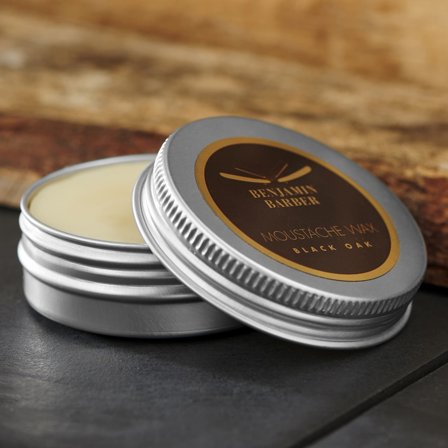 Cera para el bigote de roble negro para hombres - Cera para barba