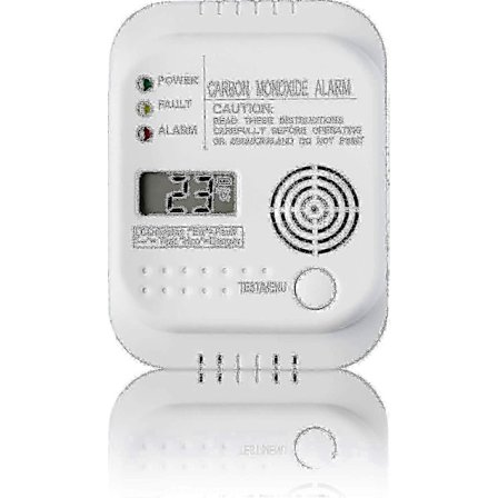 Kuliltealarm, batteridrevet, gasdetektor med display og temperaturmåler - Fremragende