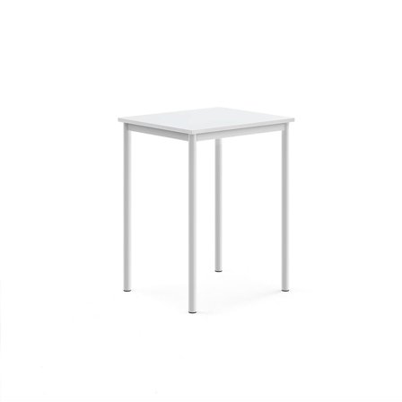 Desk BORÅS, 700x600x900 mm, white laminate, white